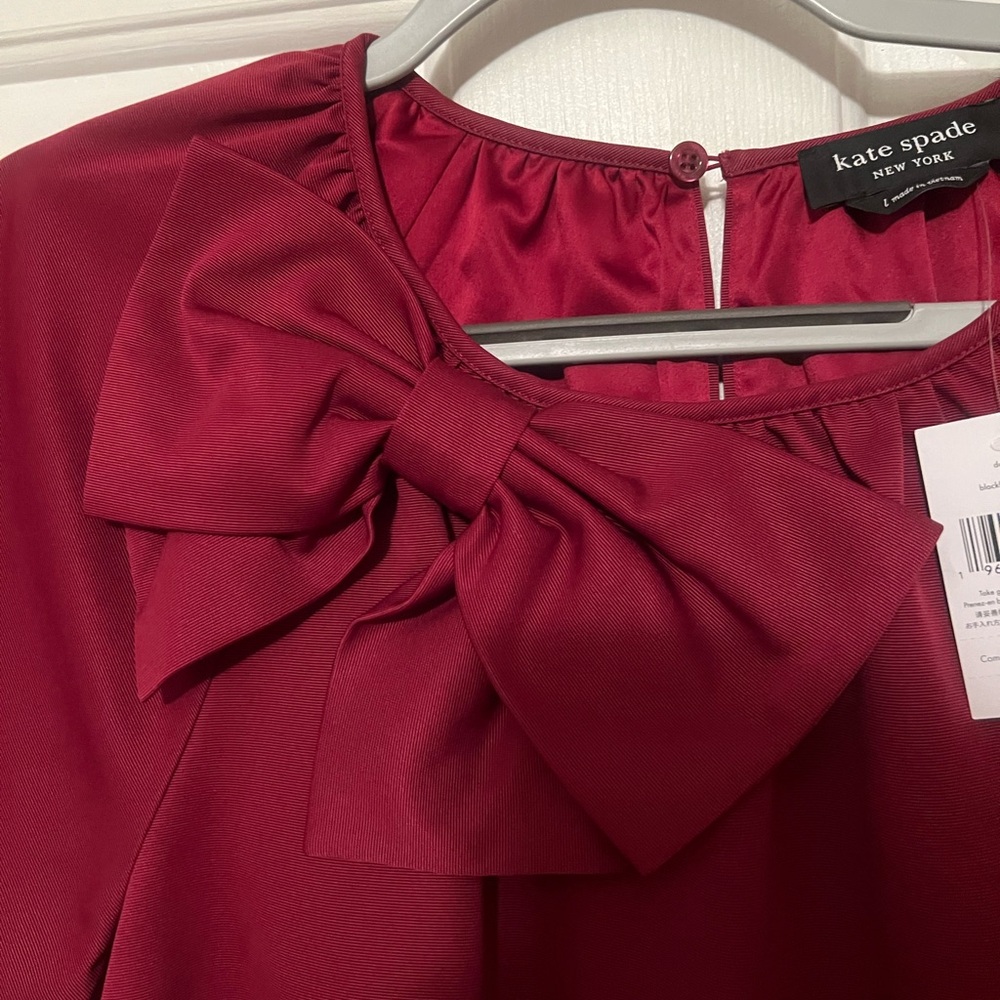 Kate Spade Dorothy dress NWT Color is BlackBerry - Picture 2 of 9